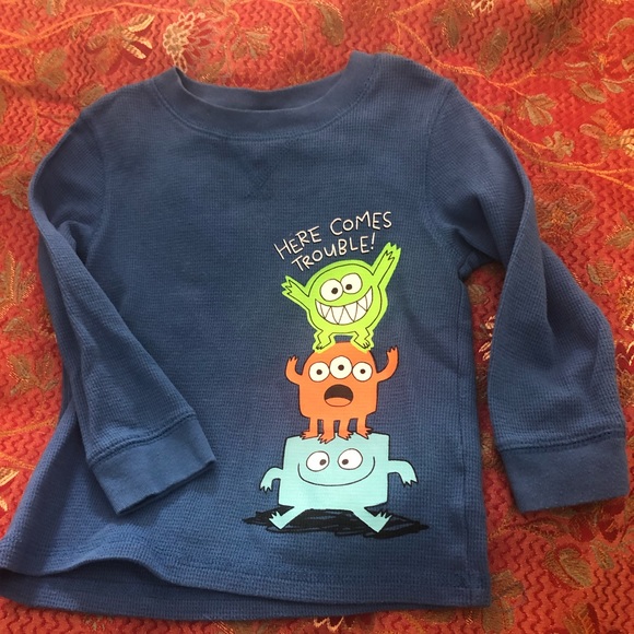 Here Comes Trouble Thermal Shirt 2T! - Picture 1 of 1